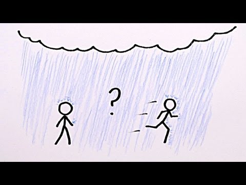 ¿Correr o caminar en la lluvia?