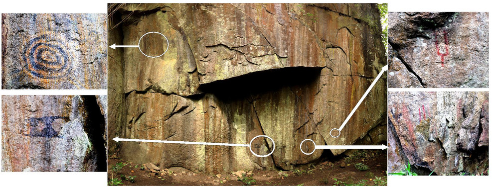 Algas, hematita y carbón para dibujar la vida de los ancestros de Machu Picchu imprimir este contenido