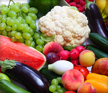 Cuidando la ingesta de alimentos en la dieta.