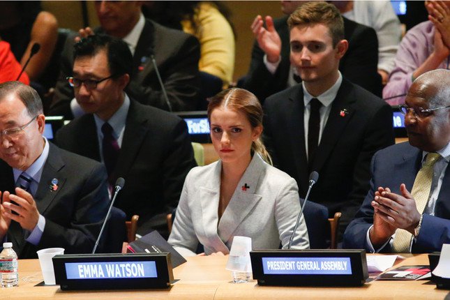 Emma Watson at the HeForShe Campaign 2014 – Official UN Video