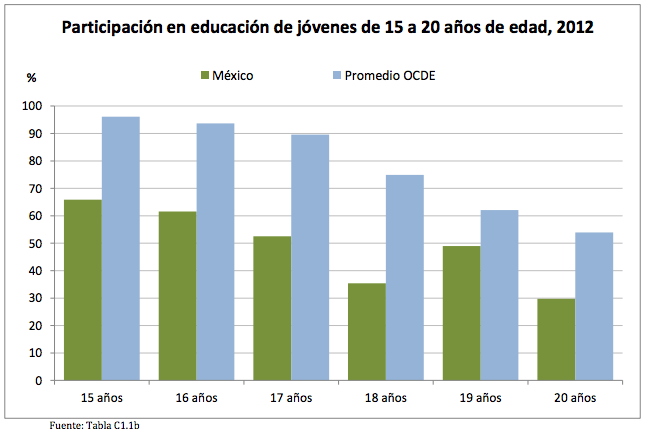 Mexicanos de 15 a 29 años pasarán más tiempo trabajando que estudiando: OCDE
