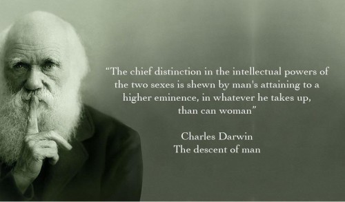 Darwin, sexist asshat
