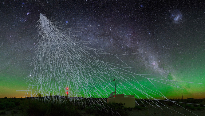 Los rayos cósmicos de muy alta energía vienen de fuera de la Vía Láctea