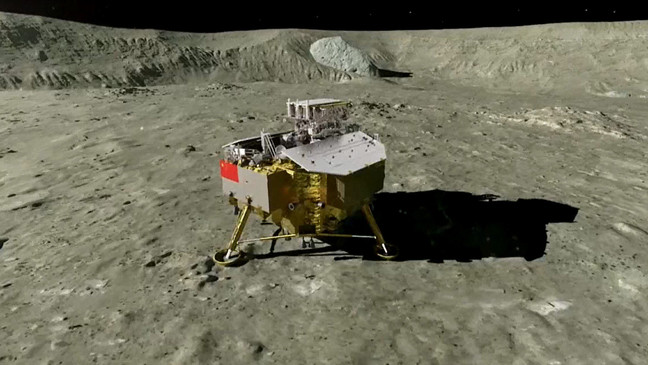 China logra el primer alunizaje en la cara oculta de la Luna